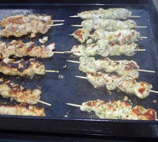Hähnchenspieße vom Grill