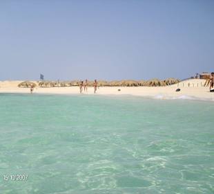 Blick vom Boot auf die Giftun Insel 