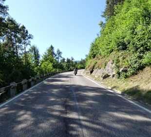 Schöne Strasse Gampenpass