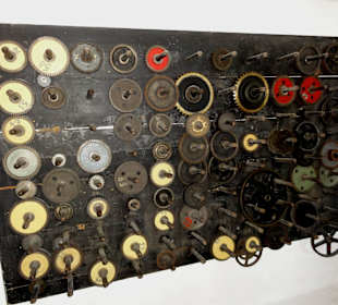 Zahnräder in der Firmenwerkstatt