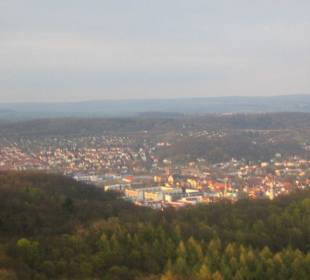 Eisenach in der Abenddämmerung ...