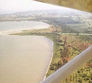 Kurz vor der Landung am Maracaibosee