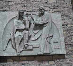 Bei der Stephanskirche in Karlsruhe