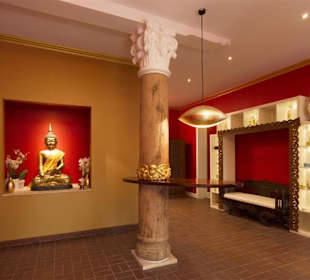 Der Empfangsbereich ist sehr einladend gestaltet