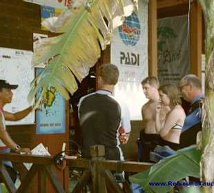 brefing vor dem Tauchgang