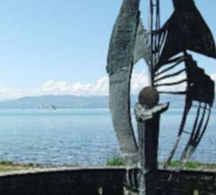 Bronzeskulptur "Foucault"