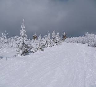 Herrlicher Blick auf den Fichtelberg
