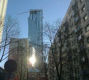 Wieżowce w Warszawie.