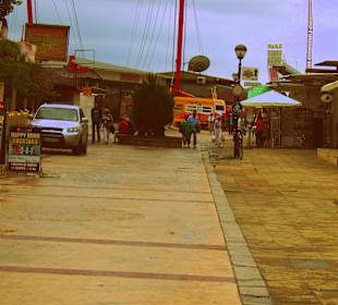 Zusammenräumen der Promenade