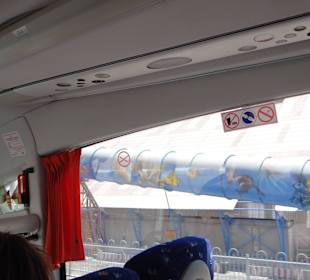 Wjazd autokarem na promenadę