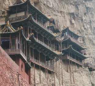 Das Hängende Kloster am Heng Shan.