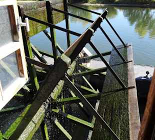 Galerieblick auf das Rad der Schiffmühle
