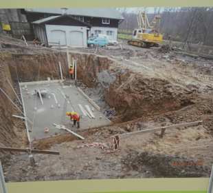 Fundament für die neue Station
