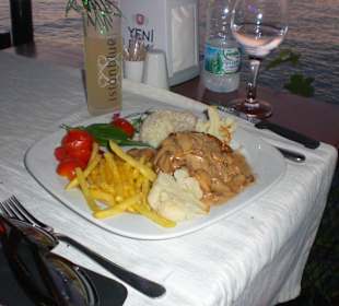 Rindersteak mit Champions Lecker