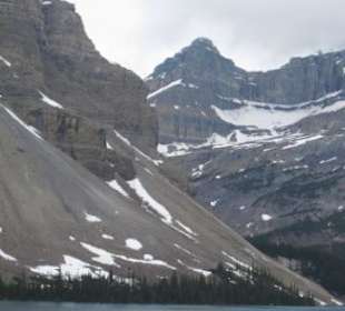 Bow Lake mit Endmoränen