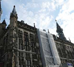 Blick vom ALEX zum Rathaus von Aachen