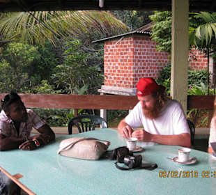 Mit Sumi in der Lodge