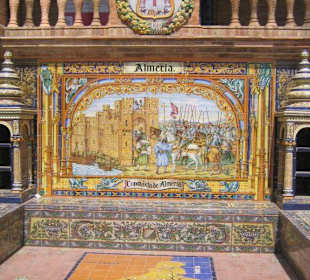 Mosaik am Placa de Espagna, Region Almeria