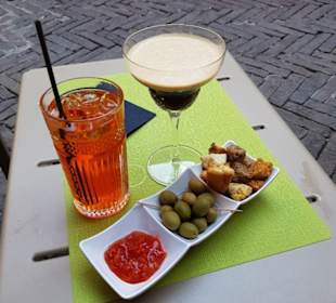 Kleine Pause in der Citta Alta