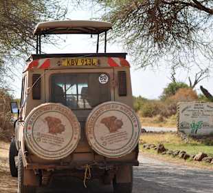 Jeep in amboseli 