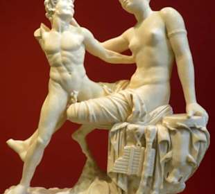 Röm. Skulptur: Satyr und Hermaphrodite, 2.Jhd. n.C