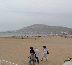 Am Strand von Agadir