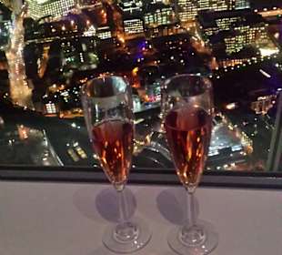 Blick abends vom Shard Aussichtsturm