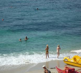 Hotel Strand mit Tretbooten