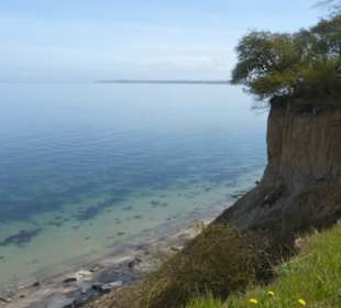 Blick vom Höhenweg auf die Ostsee und Küste