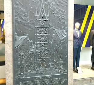 Steinskulptur Goldschmied