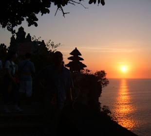Sonnenuntergang beim Tempel Uluwatu