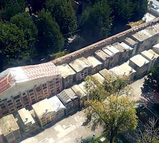 Blick auf den Friedhof