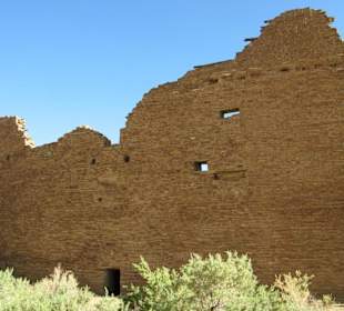 Ehemalige Indianersiedlung im Chaco Canyon