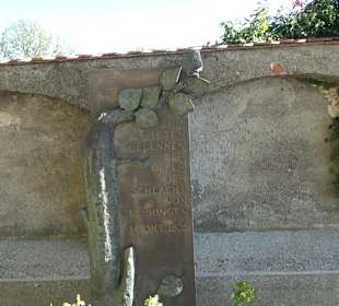 Alpenblick mit Infotafel Oberelchingen