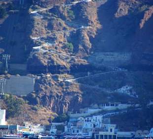 Santorin selbst im Bild Landschaft, Stadt