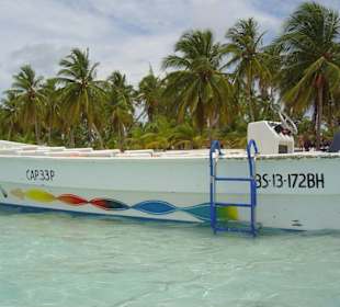 Speedboat vor Saona