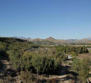 Ausblick von ganz oben durch Fenster