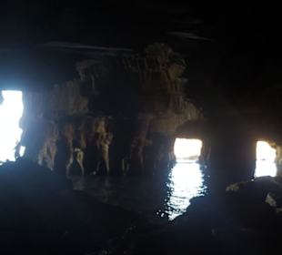 Blick vom inneren der Cova Tallada