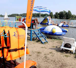 Sezonowy Park Wodny na zalewie Mrożyczka w Głownie