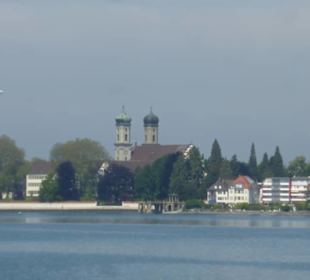 Blick vom Linienboot auf Friedrichshafen