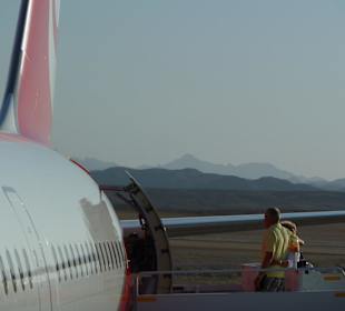 Boarding zum Heimflug nach Düsseldorf am 31.05.11