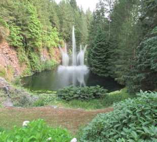 Im Butchart Garden unterwegs