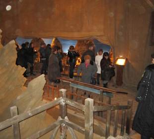 Blick vom Leuchtturm auf die Krippenausstellung