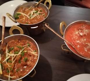 Murgh Tikka Masala u. Vindaloo