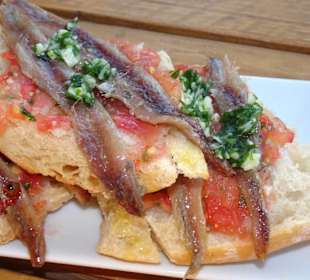 Tapasauswahl im Restaurant La Paëlla de la Mer