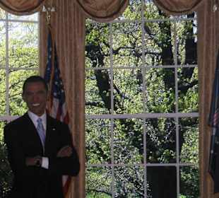 Der Präsident gibt sich die Ehre