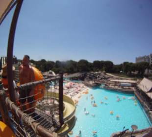 AUssicht von einer rutsche