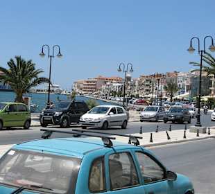 Samos Stadt Hafenansicht