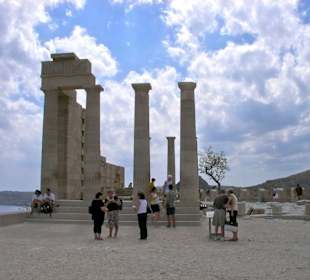 In der Festung Lindos