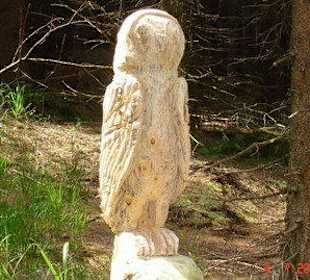 Holzkunst Wanderung am Rennsteig